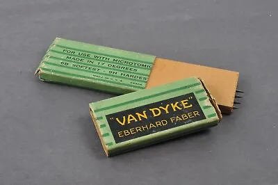 Vintage Microtomic Mechanical Artist Pencil Leads Van Dyke Eberhard Faber 9H • $7.50