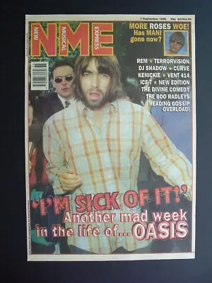 Vintage 1996 - LIAM GALLAGHER - OASIS - Poster Size NME Front Cover • £2.99