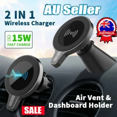 $23.19 • Buy Magnetic Wireless Car Charger Magsafe Mount Holder For IPhone 11 12 Pro Max Mini
