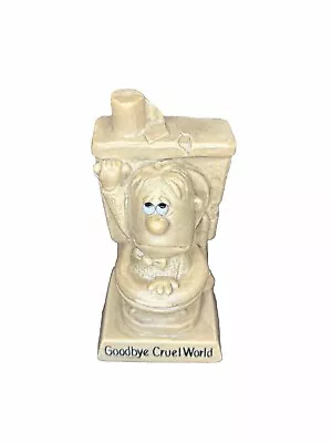 Vintage 1970 R&W Berries Figurine Goodbye Cruel World 6.5” Figurine Statue • $18.99