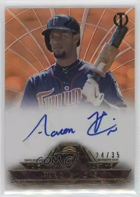 2014 Topps Tribute To The Pastime Auto Sepia /35 Aaron Hicks #TPT-AH Auto • $7.44