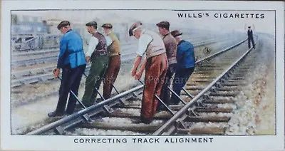 £1.20 • Buy No.42 CORRECTING TRACK ALIGNMENT Railway Equipment W.D.& H.D Wills 1938