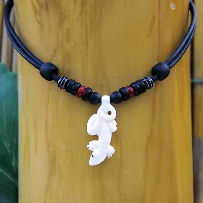 Surferhalskette Leather Necklace Ladies Necklace Men Necklace Maori New Zealand • $29.16