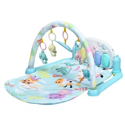 Baby Play Mat Toddler Kick & Play Piano Gym Activity Center W/ Light & Music • £24.95