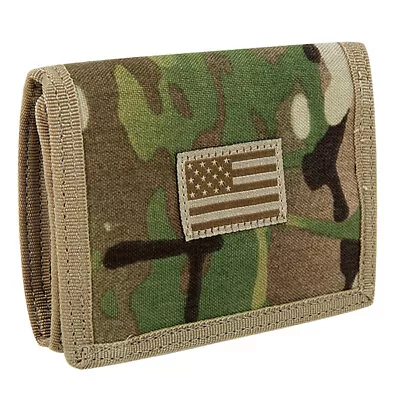 RapDom Mens Tri-Fold Wallet Tactical Military Tonal USA Flag Choose Color • $21.95