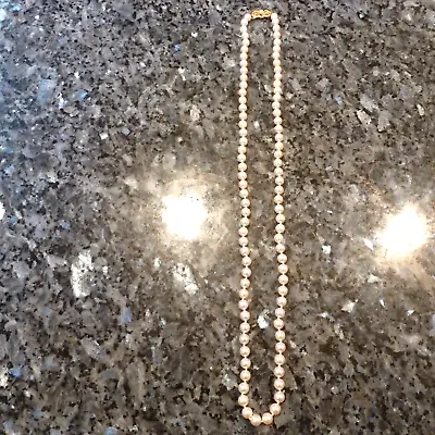 25  Mikimoto 6 Mm Akoya Pearl Necklace With 18k Yellow Gold Pearl Clasp • $1275