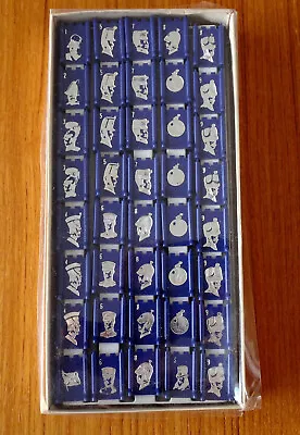 1961 Vintage STRATEGO Plastic Game Pieces Of 40 BLUE Parts W/ Original Tray • $11.99