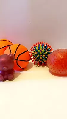 5 Pack Squishy Fidgets. Includes 2 Mini Basketball Squishies Orbeez Squishy Etc • $15