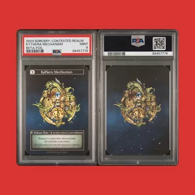 PSA 9 Sorcery Contested Realms - Beta - Kythera Mechanism Foil NM/M • $40