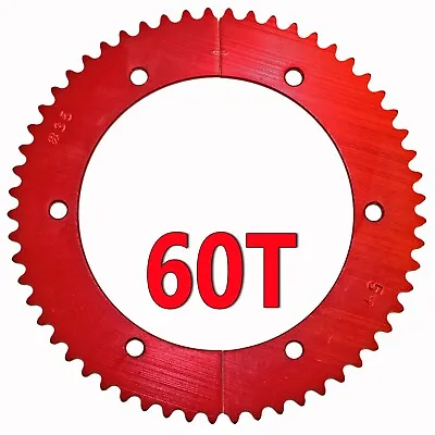 60T (tooth) #35 Chain Split Sprocket Racing Go-Kart Fun Cart Barstool Gear RLV • $19.68