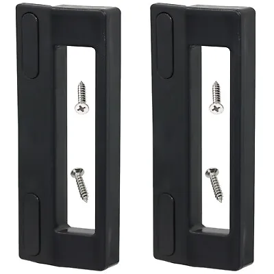 Black Adjustable Handle 90-170mm For FRIGIDAIRE DAEWOO SERVIS Fridge Freezer X 2 • £12.29