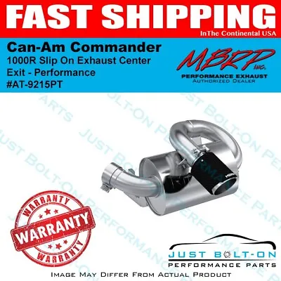 MBRP 2021-2022 Can-Am Commander 1000R Slip On Exhaust Center Exit - Performance • $689.99