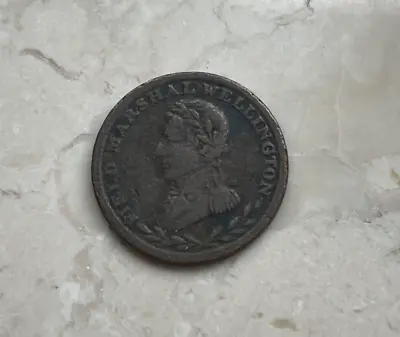 Vintage Field Marshal Wellington 1/2 Half Penny Token - JS • $12