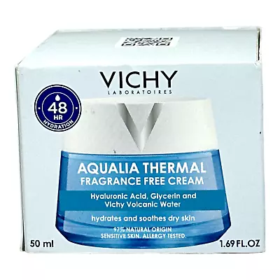 Vichy Aqualia Thermal Fragrance-Free Cream 50ml/1.69fl.oz. New In Box • $17.95