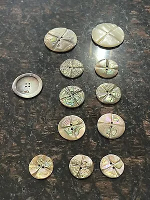 Lot Of Vintage Mother Of Pearl Buttons • $1