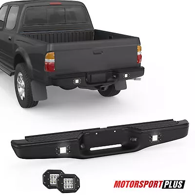 Black Rear Step Bumper Assembly W/ 2*LED Light For 1995-2004 Toyota Tacoma • $169.89