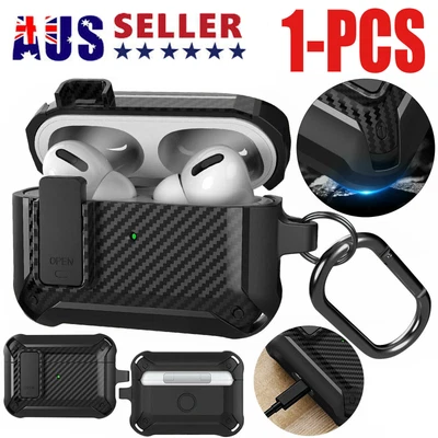 $11.99 • Buy Protective Case For Apple AirPods Pro 1/2 3 Cover +Keychain Clip Shockproof Skin