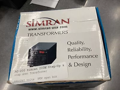 Simran 200W Step-Up & Down Voltage Converter - Black (AC-200W) • $38