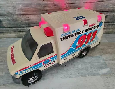 Vintage 1993 Nylint Code Blue Emergency Services 911 Ambulance - WORKS! • $25