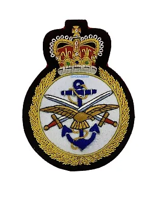 Armed Forces Veterans Blazer Badge Hand Embroidered Bullion Wire Blazer Badge • £14.99