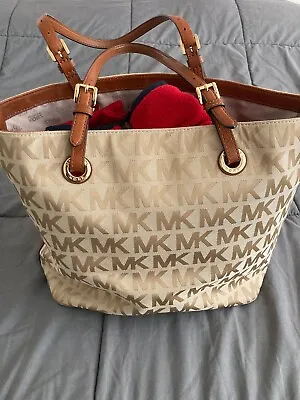 USED Michael Kors Large Shoulder Bag Tote AS-IS MK-ULTRA FOR EVERYDAY USE • $29.99