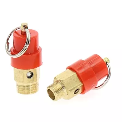 High Quality Brass 1/4 1/8 BSP Safety Relief Valve For Air Compressor 120PSI • $19.62