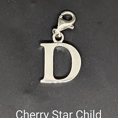 Sterling 925 Silver Charm Pendant For Bracelet Necklace Thomas Sabo Letter D • $22