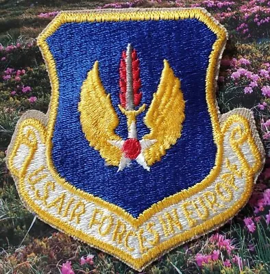 USAF US Air Forces In Europe Color Embroidered Patch 3  X 3  Vintage NOS • $6.99