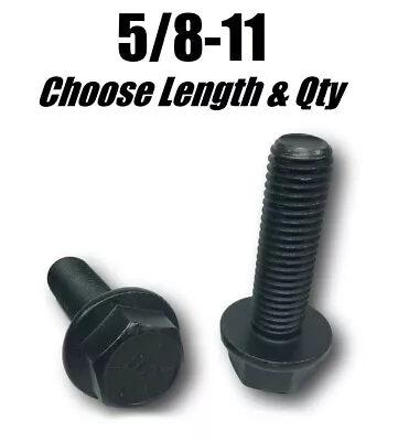 $10.89 • Buy 5/8-11 Grade 8 Flange Frame Bolt Black Phosphate & Oil (All Sizes & Qty's) 5/8 