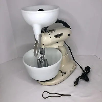 Vintage Hamilton Beach Model G Stand Mixer With Bowl And Juicer Attachment • $60