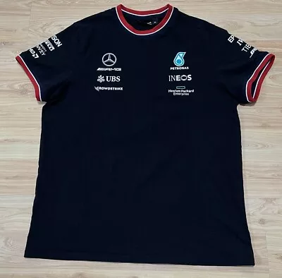 Mercedes-benz Amg Petronas Formula  One Team S/s Lifestyles T-shirt Multi Logo • $39.99