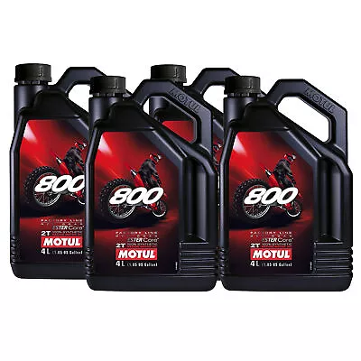 Motul 800 2T FL OFF ROAD 100% Synthetic Racing 16L Engine Motor Oil 4 X 4L • $264.95