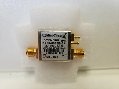 Mini-Circuits ZX60-6013E-S+ 20-6000MHz 50Ohm SMA RF Coaxial Amplifier • $70