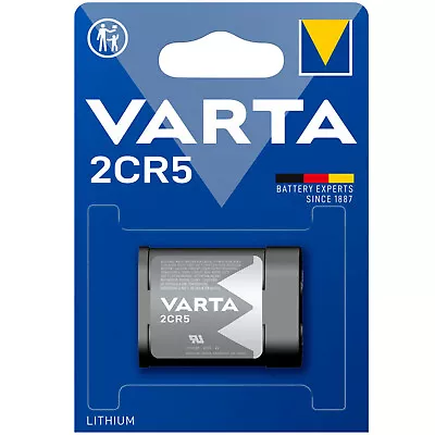 £6.99 • Buy VARTA 2CR5 Lithium Battery 6V 1400 MAH DL245 Photo Camera 6203 2032 New