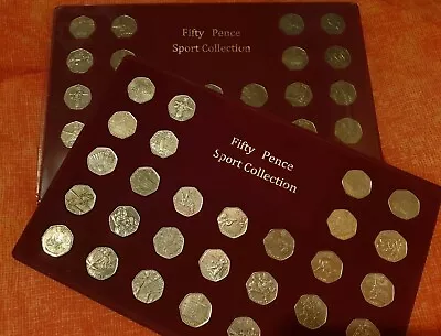 2 X 2012 Olympic 50p Full Sets Of 29 Coins Complete With Display Tray • £925