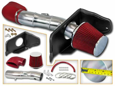 RED COLD AIR INTAKE KIT + DRY FILTER FOR FORD 05-09 Mustang GT 4.6L V8 • $89.99