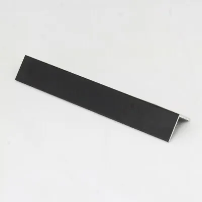 £30.95 • Buy 2m Matt Black Equal Aluminium Angle Corner Edging Protection Cover Profile Trim