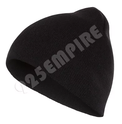 Men's Short Beanie Knit Hat Sports Winter Outdoors Cuff Plain Skull Ski Cap • $7.89