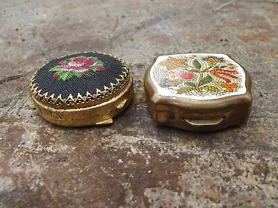Two X Vintage Mini Pill Boxes Stratton & Unbranded • $24