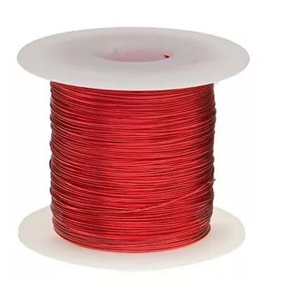 24 AWG Gauge Heavy Copper Magnet Wire 2.5 Lbs 1975' Length 0.0223  155C Red • $41