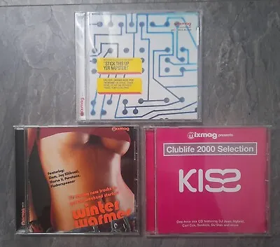 3x Mixmag CDs - Stick This Up Yer Napster Winter Warmers Kiss Clublife 2000 • £6.99