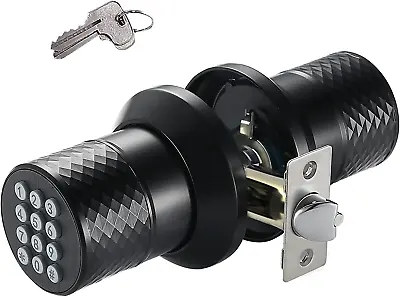 Door Safe Installation Keyless Entry Door Handle Waterproof Electronic Black  • $54.54