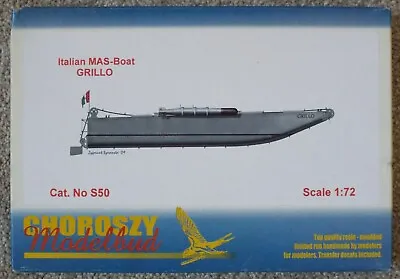 $69.99 • Buy 1/72 Resin Italian MAS Boat Grillo Choroszy Modelbud #S50 Factory Sealed MISB
