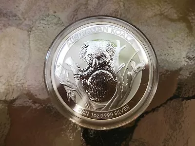 2021 Australian Koala Perth Mint 1 Oz .9999 Brilliant Uncirculated Silver Coin. • $55