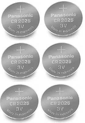 Panasonic CR2025 Lithium Coin Cell 3V Battery Car Key Fobs Toys Remote Batteries • £3.99