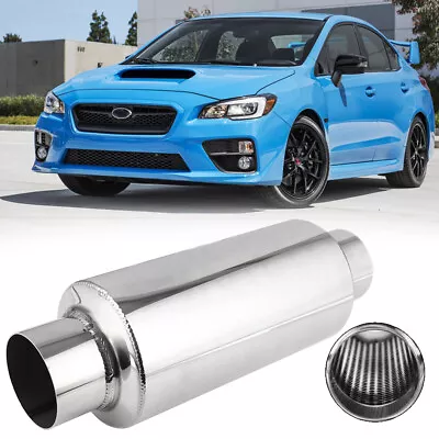 2.5 Inlet Car Exhaust Muffler Pipe Resonator Silencer Stainless Steel For Mazda • $55.04