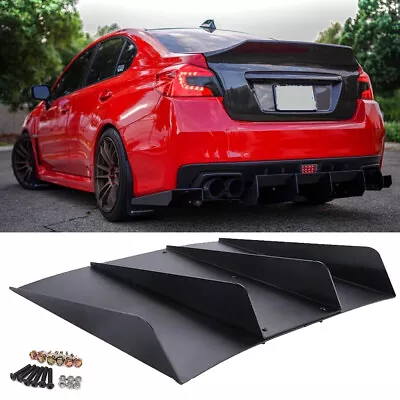 For Subaru WRX STI Car Rear Diffuser Bumper 4 Fins Spoiler Lower Splitter • $52.24