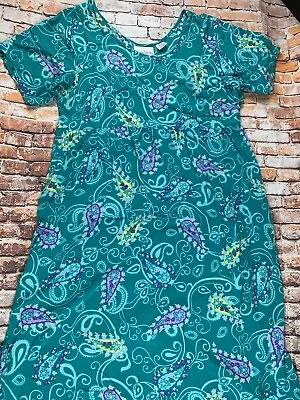 VTG Diane Von Furstenberg Color Authority Paisley Floral Maxi Dress Plus 1X - 2X • $33.17