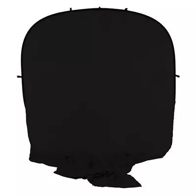 Fotodiox Collapsible 8x14' Portable Backdrop - Black Muslin Background • $45