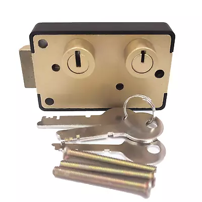 Yale B-201LH Vintage Safe Deposit Box Lock Replace/ Bank Lock With 2 Master Keys • $40.29